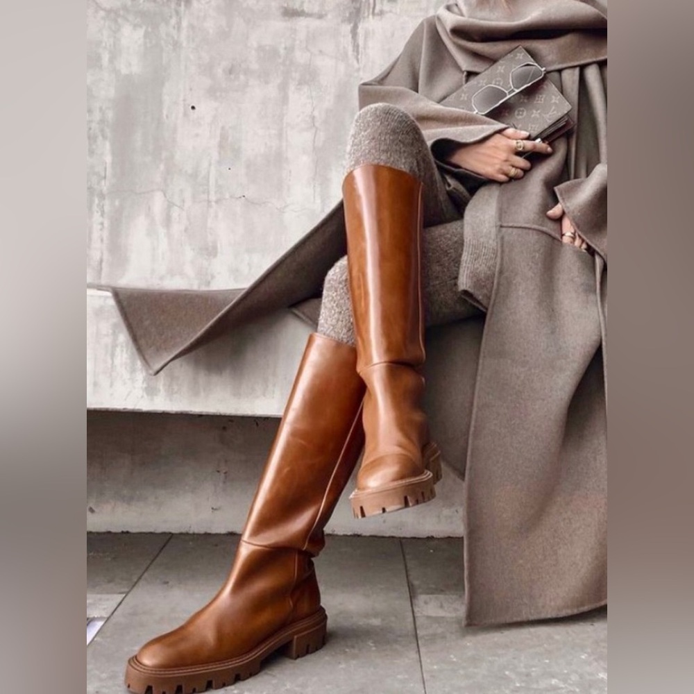 ZARA knee-high boots
